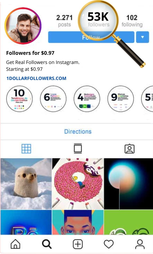 1 dollar followers